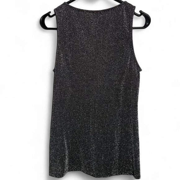 Velvet by Graham & Spencer Shimmery Silver Tank Top - Picture 6 of 6